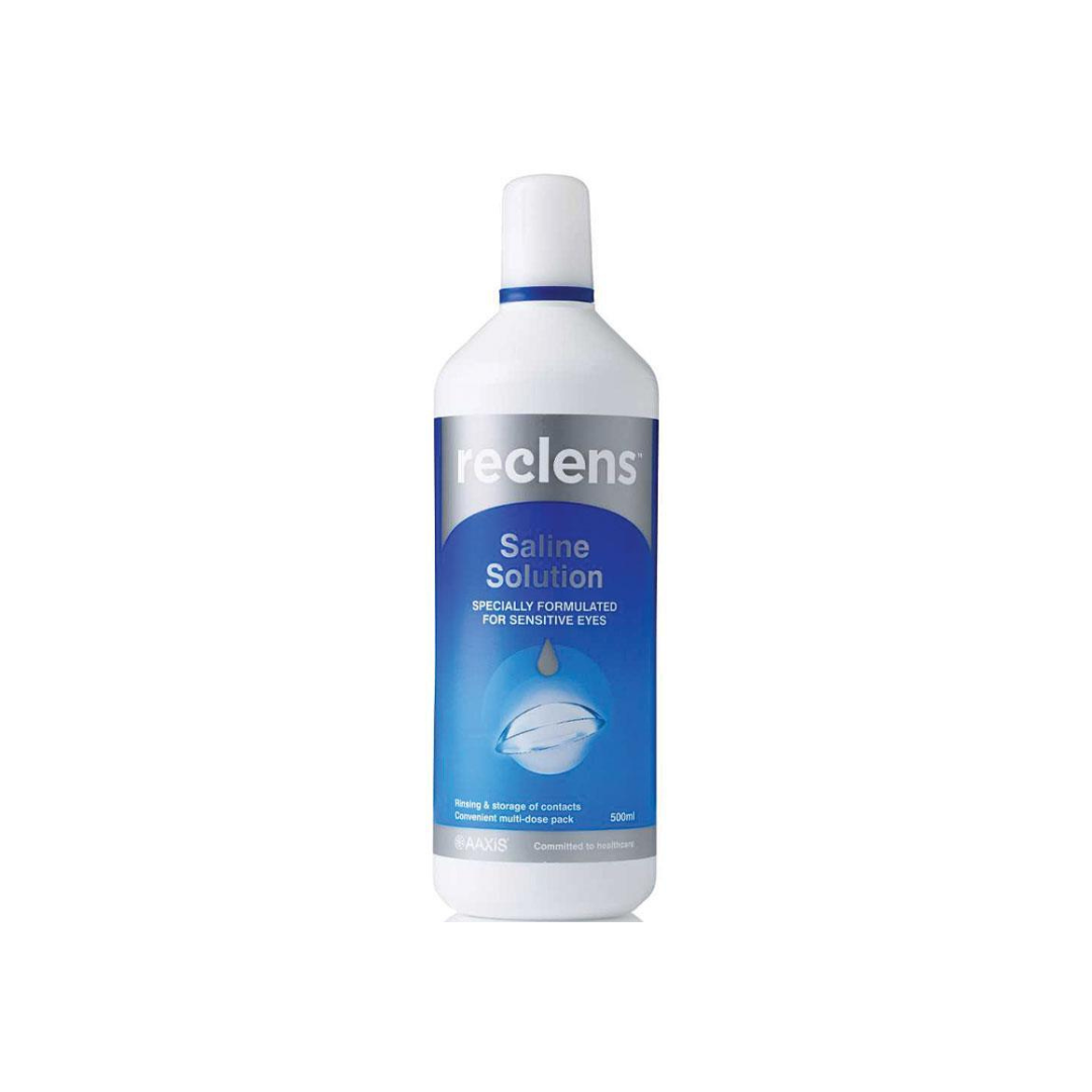 Reclens Normal Saline for Contact Lenses 500mL