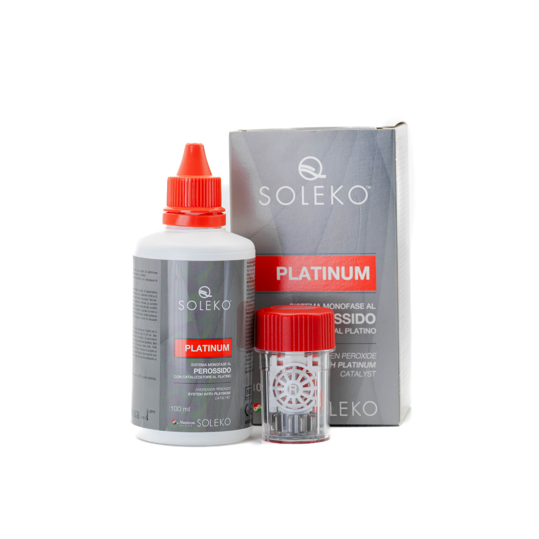 Menicon Soleko Platinum Hydrogen Peroxide Solution Travel Size (100ml bottle)