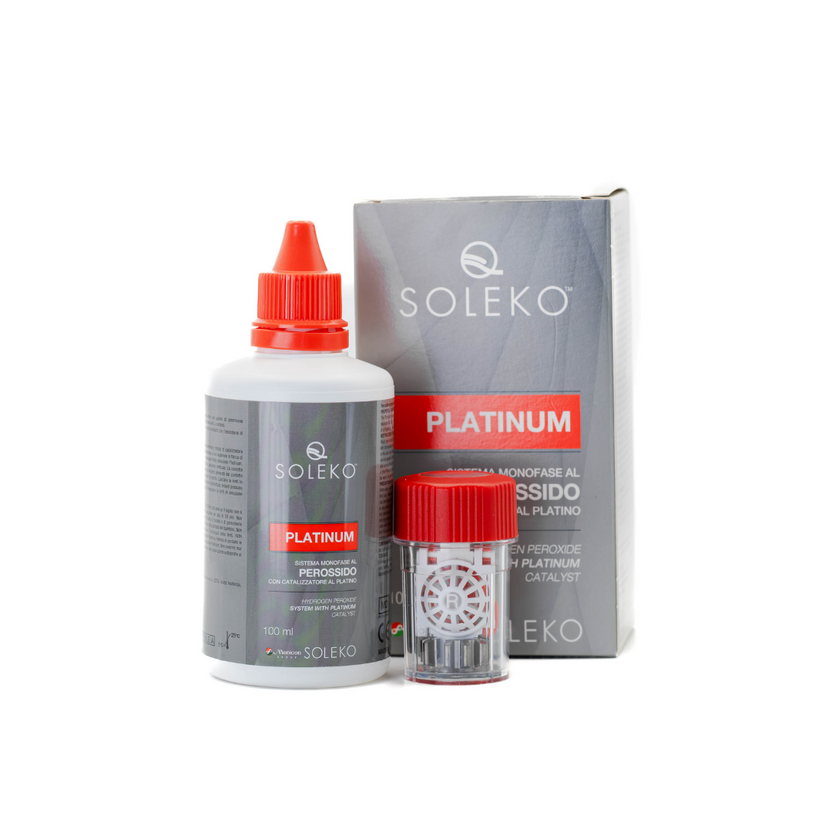 Menicon Soleko Platinum Hydrogen Peroxide Solution Travel Size (100ml ...